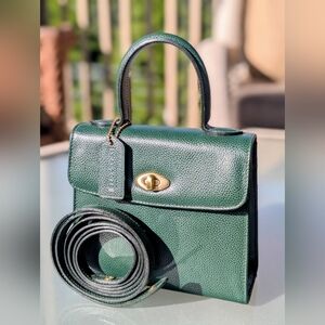 Vintage Coach 4413 Madison Gracie Purse Handbag Crossbody Forest Green
